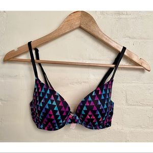 Pink Victoria’s Secret Wear Everywhere pattern bra